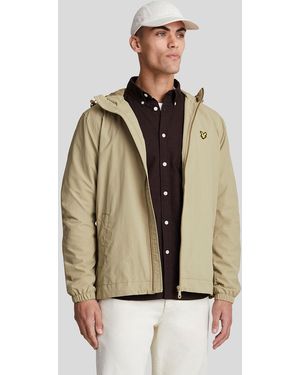 Lyle & Scott Zip Through Hooded Jacket - Natural