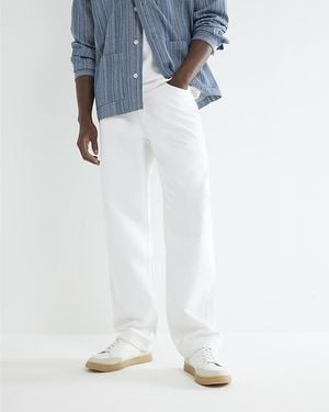 River Island Loose Fit Jeans Cotton - White