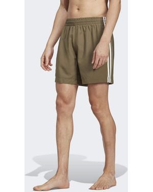 adidas Originals Adicolor 3-Stripes Swim Shorts - Green