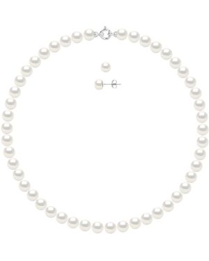 Ateliers Saint Germain Set Necklace + Earrings - White