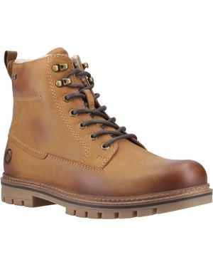 Cotswold Clanfield Leather Ankle Boots - Brown