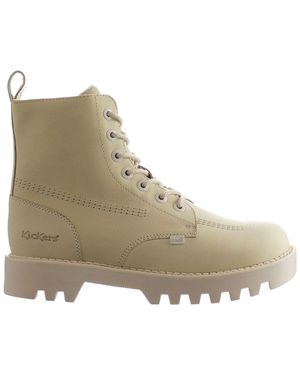 Kickers Kizziie Hogere Bruine Laarzen - Naturel