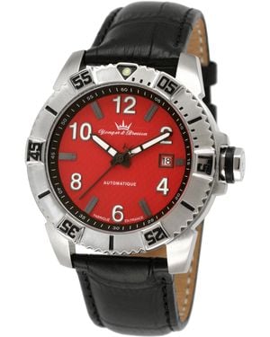 Yonger Dial With Band Watch Leather - Red