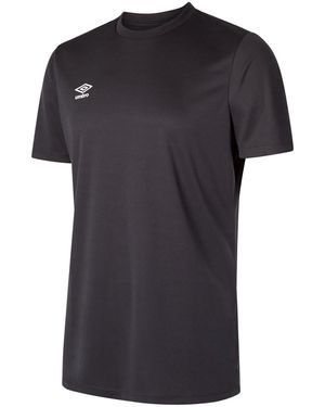 Umbro Club Short-Sleeved Jersey (Carbon/ - Black