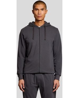 Lyle & Scott Lightweight Lounge Zip Hoodie - Grey