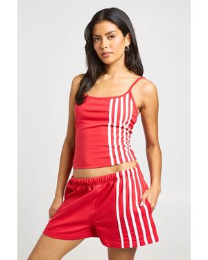 Boohoo Striped Cami Top - Red