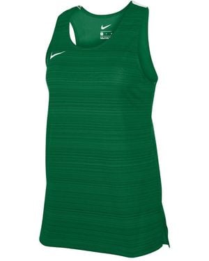 Nike Scoop Neck Sleeveless Jersey Singlet - Green