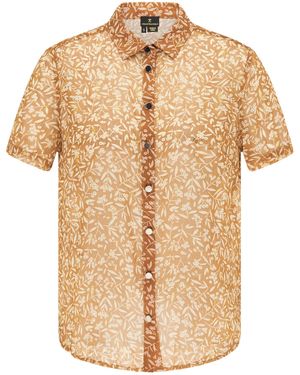 Dreimaster Blouse Dames Kameel - Naturel