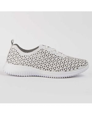 Purapiel Oxford Shoe Reyza Leather - White