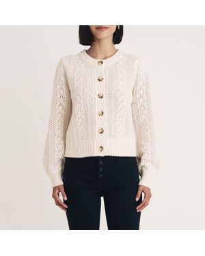 Nobody's Child Vrouwen Nobodys Child Pointelle Gebreide Cardigan In Crème - Wit