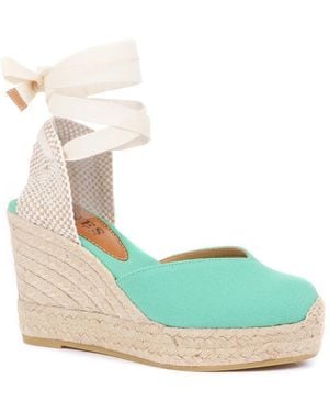 Jones Bootmaker Alyssa Wedge Espadrille Sandals - Blue