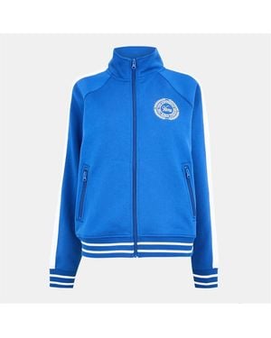 Vans Relay Raglan Sleeve Zip Neck Athletic Top - Blue