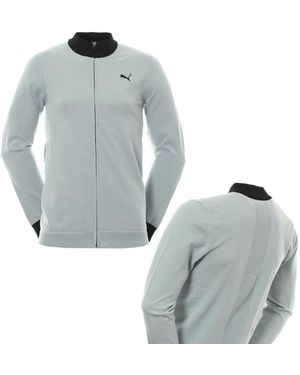 PUMA Evoknit Wind Jumper Full Zip Jacket Quarry 576117 02 A49E - Blue