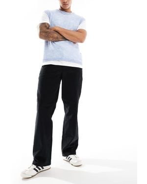 Dickies Flat Front Cord Trousers - Black