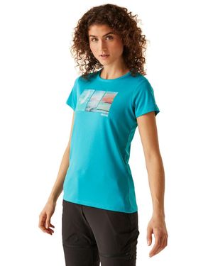 Regatta Fingal Viii Quick Dry Short Sleeve T Shirt - Blue