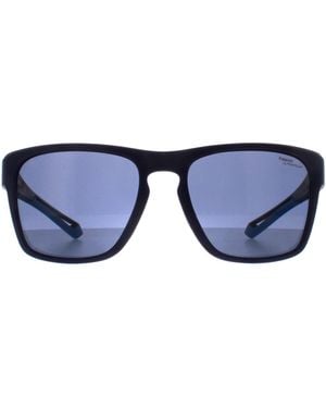 Polaroid Rectangle Matte Polarized High Contrast Pld 7052/S - Blue
