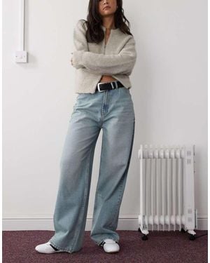 Reclaimed Vintage Low Rise Baggy Jean - Grey