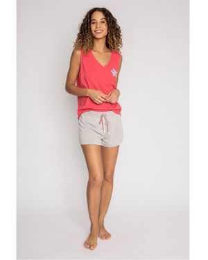 Pj Salvage French Terry Shorts - Red