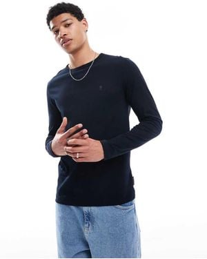 French Connection Crew Neck Long Sleeve T-Shirt - Blue