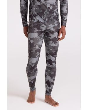 Mountain Warehouse 'Talus' Thermal Base Layer Trousers High Wicking Quick Dry Winter Trousers - Black