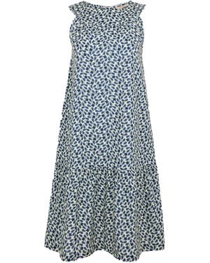 Regatta Ladies Orla Kiely Ii Sleeveless Summer Dress Cotton - Blue