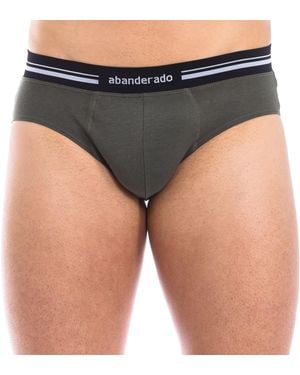 Abanderado Breathable Fabric Brief, Anatomical Front, Model A077H For Superior Comfort And Fit - Grey