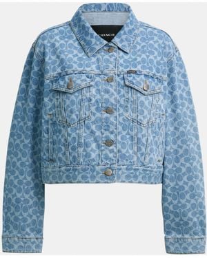 COACH Signature Denim Jacket - Blue