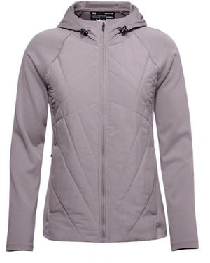 Under Armour Sprint Hybrid Jacket Zip Up Track Top 1350784 585 - Purple