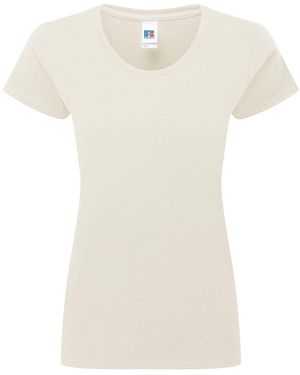Russell Ladies Authentic Classic Ringspun Cotton T-Shirt - White