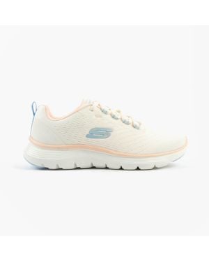 Skechers Flex Appeal 5.0 Trainers Natural/Multi - White