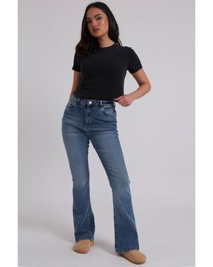 Urban Bliss Mid Wash Bootcut Jean - Blue