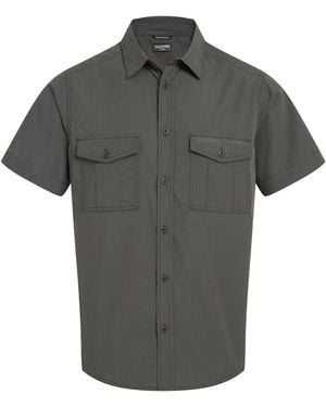 Craghoppers Kiwi Ii Short-Sleeved Shirt (Cedar) - Grey
