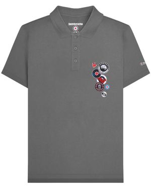 Lambretta Badge Polo Shirt (Iron) - Grey