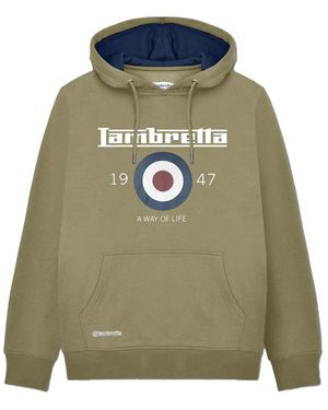 Lambretta Aw24 Target Hoodie - Green