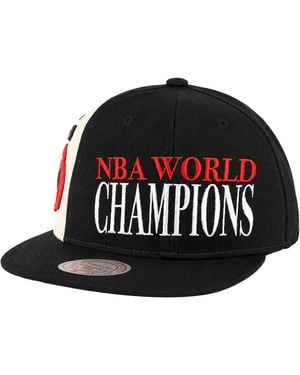 Mitchell & Ness Nba Houston Rockets 75Th Canal World Champ Cap - Black