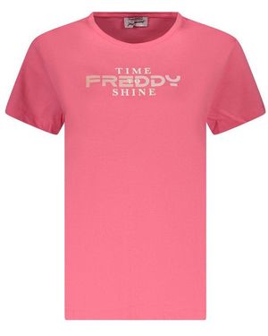 Freddy Katoenen T-Shirt - Roze