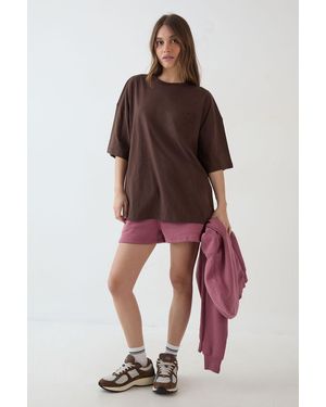 DSGN Studio Self Fabric Applique Oversized T-Shirt - Red