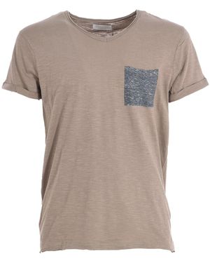 ELEVEN PARIS Abico Short Sleeve Round Neck T-Shirt 17S1Ts295 - Grey