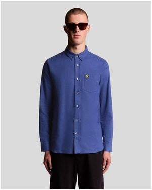 Lyle & Scott And Flannel Shirt - Blue