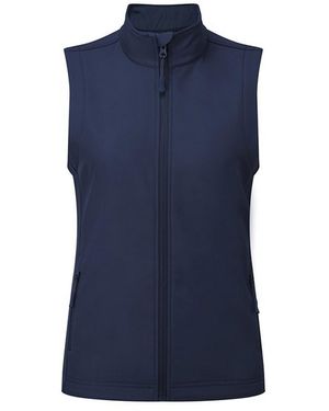 PREMIER Ladies Windchecker Recycled Printable Gilet - Blue
