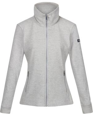 Regatta Ladies Azaelia Marl Full Zip Fleece Jacket (Cyberspace Marl) - Grey