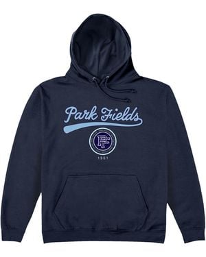 Park Fields Script Hoodie Cotton - Blue