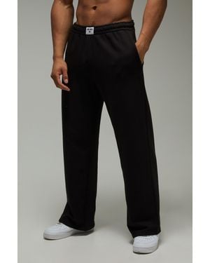 BoohooMAN One More Rep Wide Leg Jogger - Black
