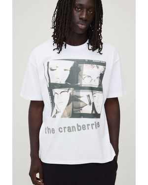 BoohooMAN The Cranberries Oversized License Print T-Shirt - Black