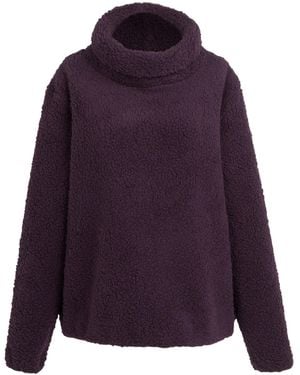 Regatta Ladies Ria Fluffy Overhead Fleece Top (Deep Plum) - Purple