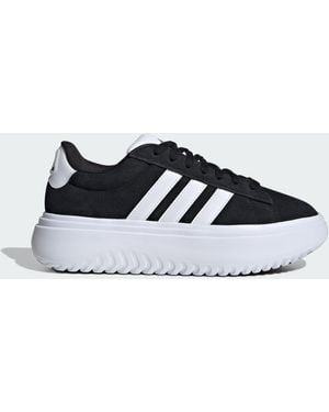 adidas Grand Court Platform Shoes - Blue