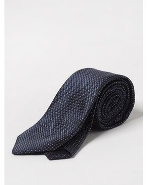 Manuel Ritz Gestippelde Patroon Stropdas - Blauw