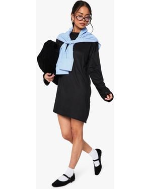 Boohoo Oversized T Shirt Dress - Black