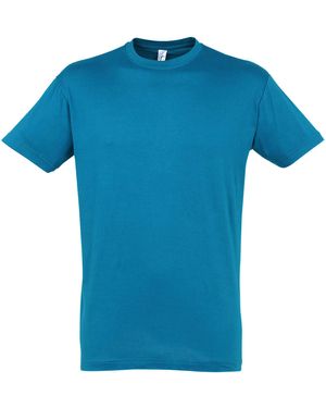 Sol's Regent Short Sleeve T-Shirt Atoll) Cotton - Blue