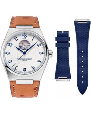 Frederique Constant Frédérique Highlife Heart Beat Watch Fc-310An4Nh6 Leather - Blue